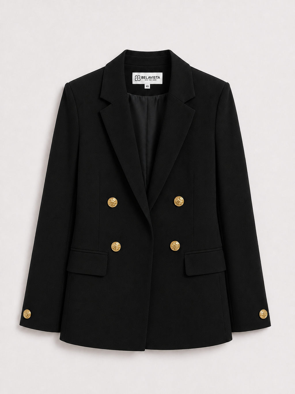 Gold Buttoned Blazer