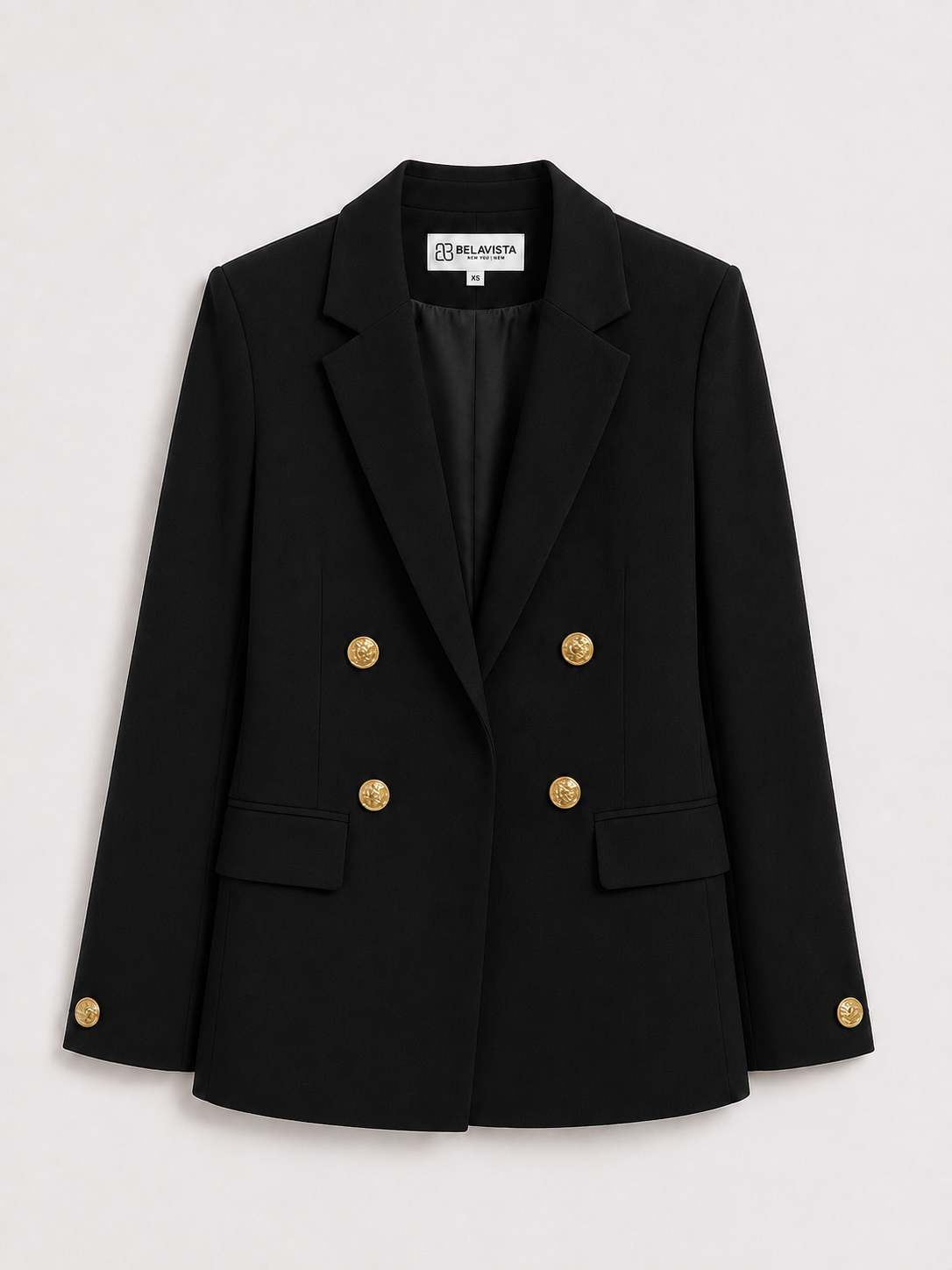Gold Buttoned Blazer