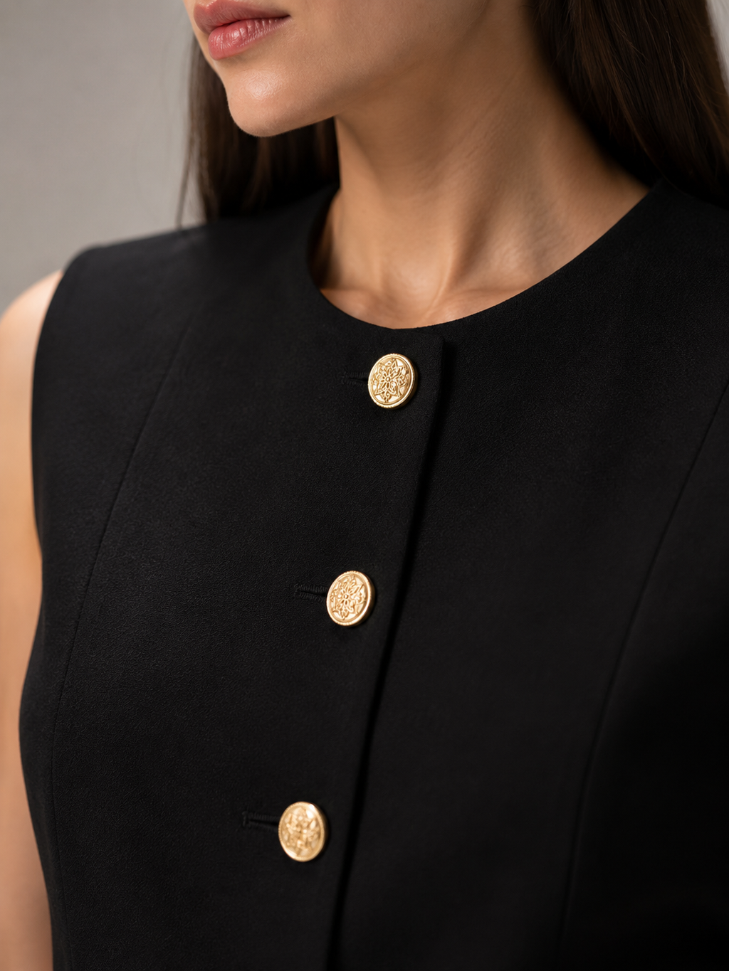Gold Buttoned Vest