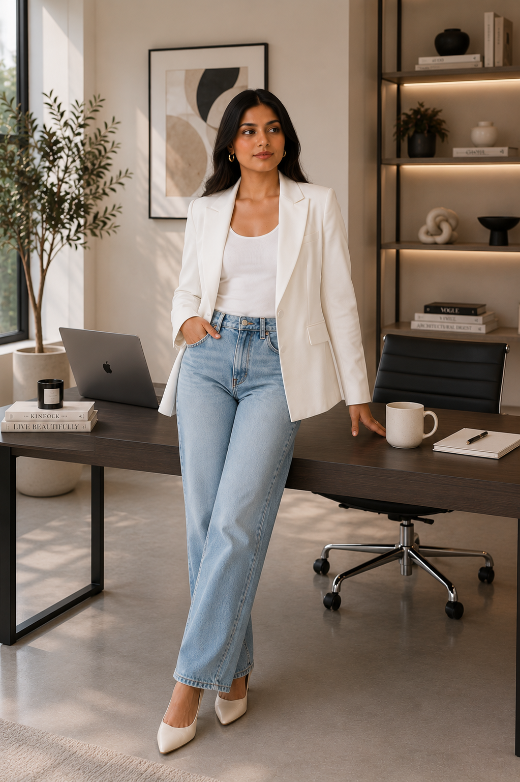 White Blazer