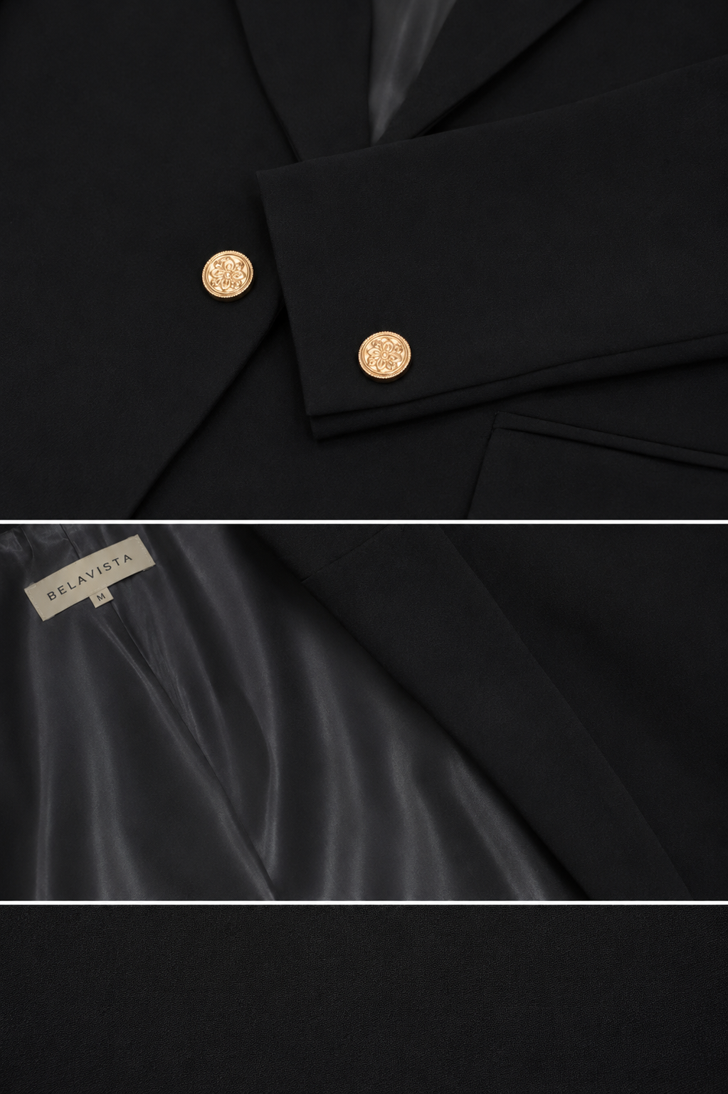 Gold Buttoned Blazer