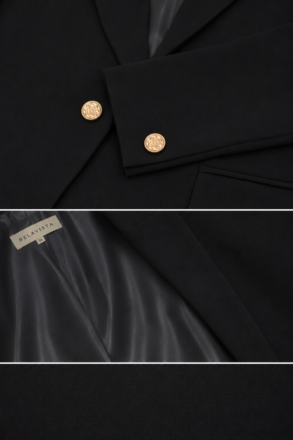 Gold Buttoned Blazer