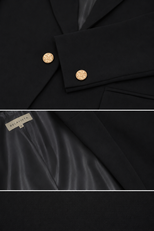 Gold Buttoned Blazer