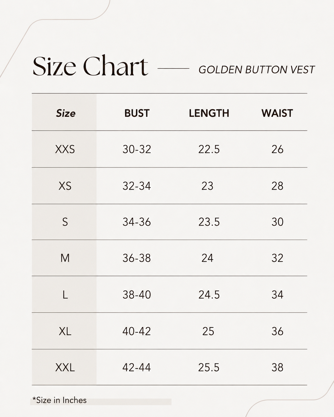 Gold Buttoned Vest