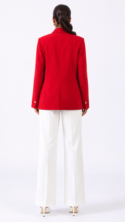 Gold Buttoned Blazer