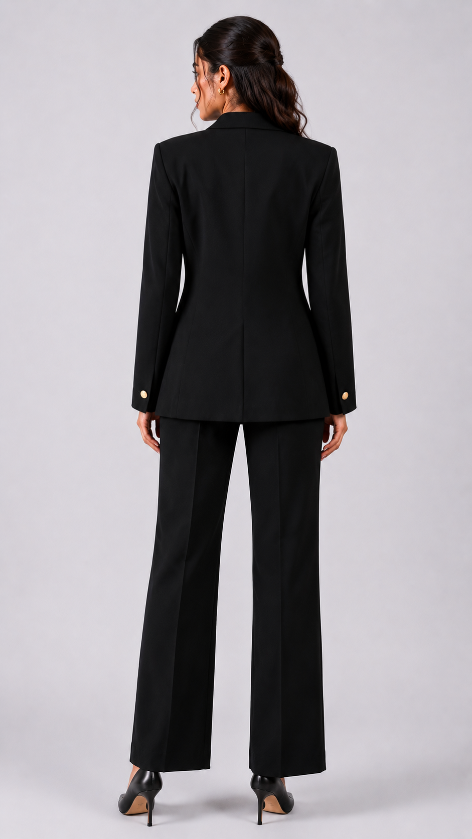 Gold Buttoned Blazer
