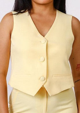 Butter Yellow  Vest